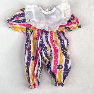 Vintage Striped Doll Onesie